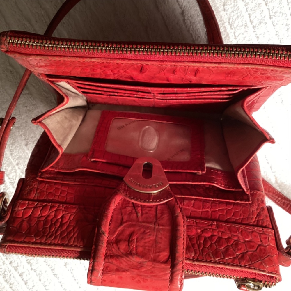 BRAHMIN CROC CROSSBODY BAG - Picture 6 of 9